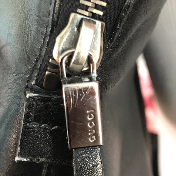GUCCI vintage black leather bag - Picture 3 of 16